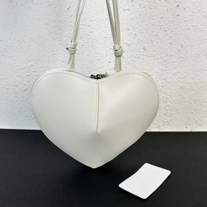 2024 New Fashion Love Bag Elegant Solid Luxury Cowhide Shoulder Crossbody Bags All-match Commuter Handbags Female Bolsas Mujer