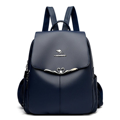 2024 New Fashion Retro Women's Backpack Luxury Brand Female Designer Single Shoulder Bag Trendy Girl Large Capacity Bookpack Sac