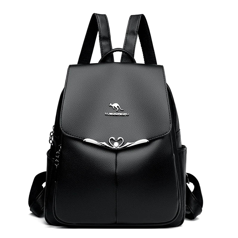 2024 New Fashion Retro Women's Backpack Luxury Brand Female Designer Single Shoulder Bag Trendy Girl Large Capacity Bookpack Sac