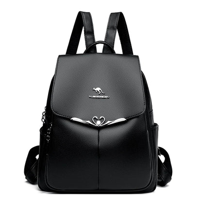 2024 New Fashion Retro Women's Backpack Luxury Brand Female Designer Single Shoulder Bag Trendy Girl Large Capacity Bookpack Sac