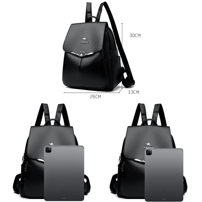 2024 New Fashion Retro Women's Backpack Luxury Brand Female Designer Single Shoulder Bag Trendy Girl Large Capacity Bookpack Sac