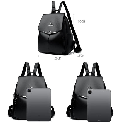 2024 New Fashion Retro Women's Backpack Luxury Brand Female Designer Single Shoulder Bag Trendy Girl Large Capacity Bookpack Sac