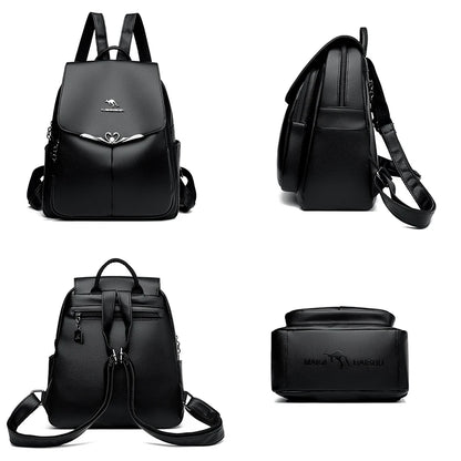 2024 New Fashion Retro Women's Backpack Luxury Brand Female Designer Single Shoulder Bag Trendy Girl Large Capacity Bookpack Sac
