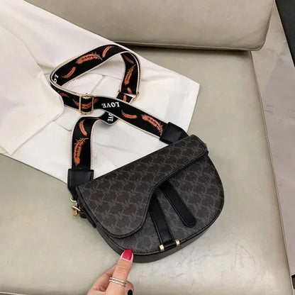 2024 New Fashion Shoulder Luxury Saddle Bag Crossbody Messenger Bags Famous Designer Women Handbags and Purses
