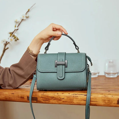2024 New Fashion Tide Mom Summer Crossbody Leather Female Bag Everything One Shoulder Portable Small Square