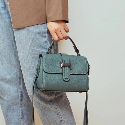 2024 New Fashion Tide Mom Summer Crossbody Leather Female Bag Everything One Shoulder Portable Small Square