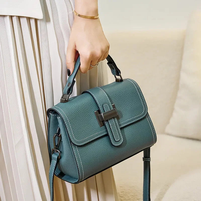 2024 New Fashion Tide Mom Summer Crossbody Leather Female Bag Everything One Shoulder Portable Small Square