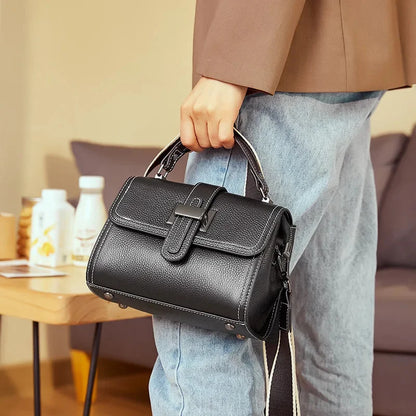 2024 New Fashion Tide Mom Summer Crossbody Leather Female Bag Everything One Shoulder Portable Small Square