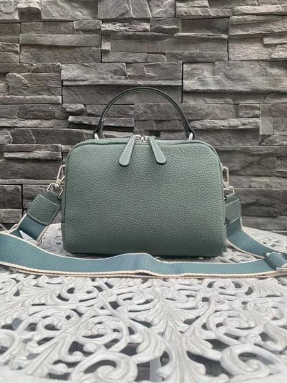 2024 New Fashion Wide Shoulder Strap Crossbody Bag Versatile Casual Commuter Large Capacity Handbags Purses Vintage Bolsas