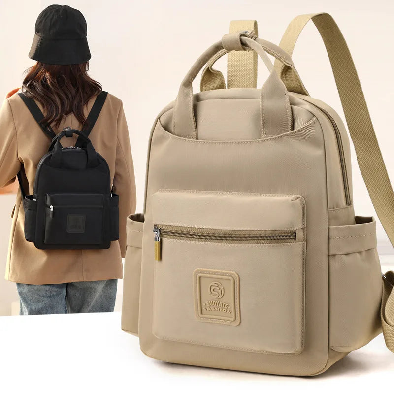 2024 New Fashion Women Waterproof Nylon Backpack Korean Style Designers Shoulder Leisure Rucksack For Girls Travel Mochilas