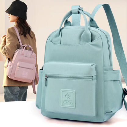 2024 New Fashion Women Waterproof Nylon Backpack Korean Style Designers Shoulder Leisure Rucksack For Girls Travel Mochilas