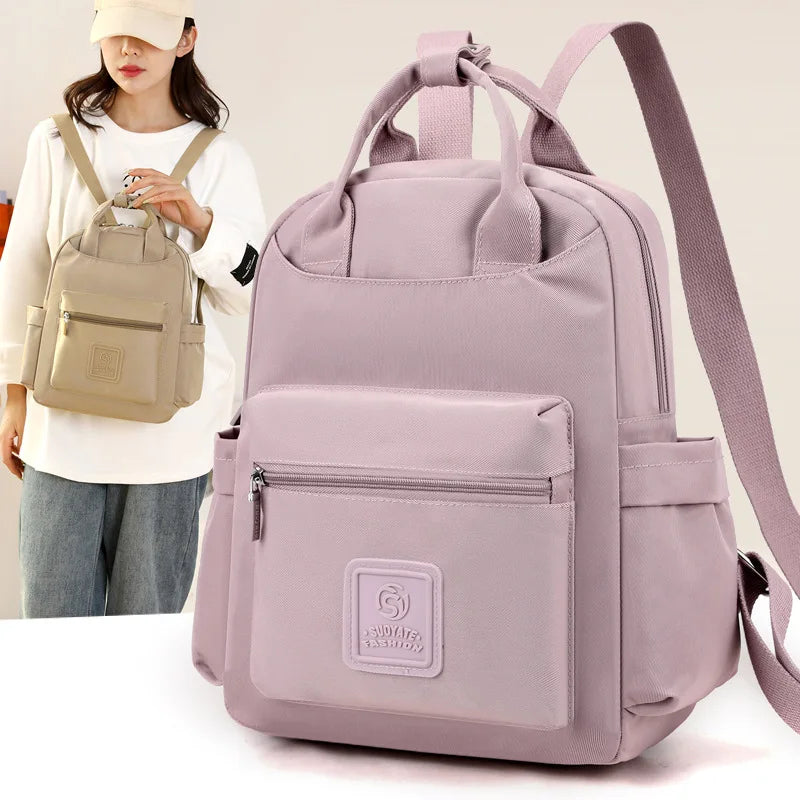 2024 New Fashion Women Waterproof Nylon Backpack Korean Style Designers Shoulder Leisure Rucksack For Girls Travel Mochilas