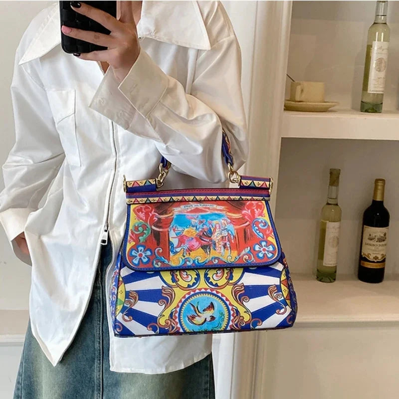 2024 New Fashion Women's High Quality Trend Shoulder Designer Luxury Handbag Personality Versatile Ladies Crossbody Bag