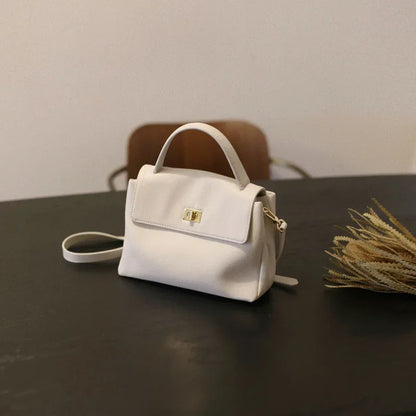 2024 New First Layer Soft Cowhide Commuting Bag Portable One-Shoulder Retro Large Capacity Crossbody Bag for Women Luxury Bag