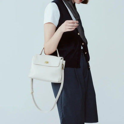 2024 New First Layer Soft Cowhide Commuting Bag Portable One-Shoulder Retro Large Capacity Crossbody Bag for Women Luxury Bag