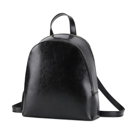 2024 New Genuine Leather Bag Manufacturer Wholesale Korean Cowhide Small Design Sense Backpack Women's