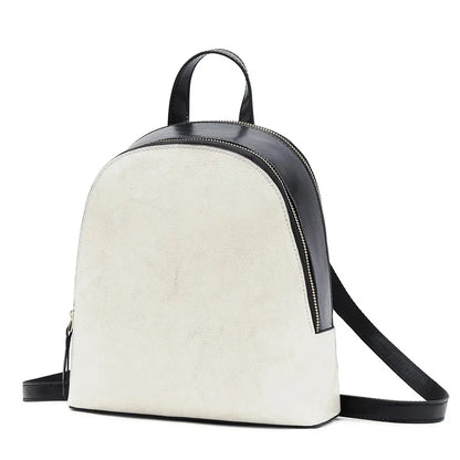 2024 New Genuine Leather Bag Manufacturer Wholesale Korean Cowhide Small Design Sense Backpack Women's