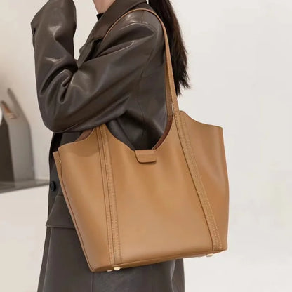 2024 New Genuine Leather Underarm Shoulder Bags Women Fashion Handbags Tote Commuter Large Capacity Purses Luxury Bolsos Mujer