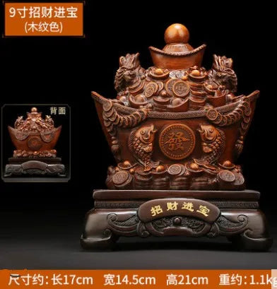 2024 New Good luck gold ingot sculpture feng shui crafts opening gifts home decoration double gold toads bring good fortune