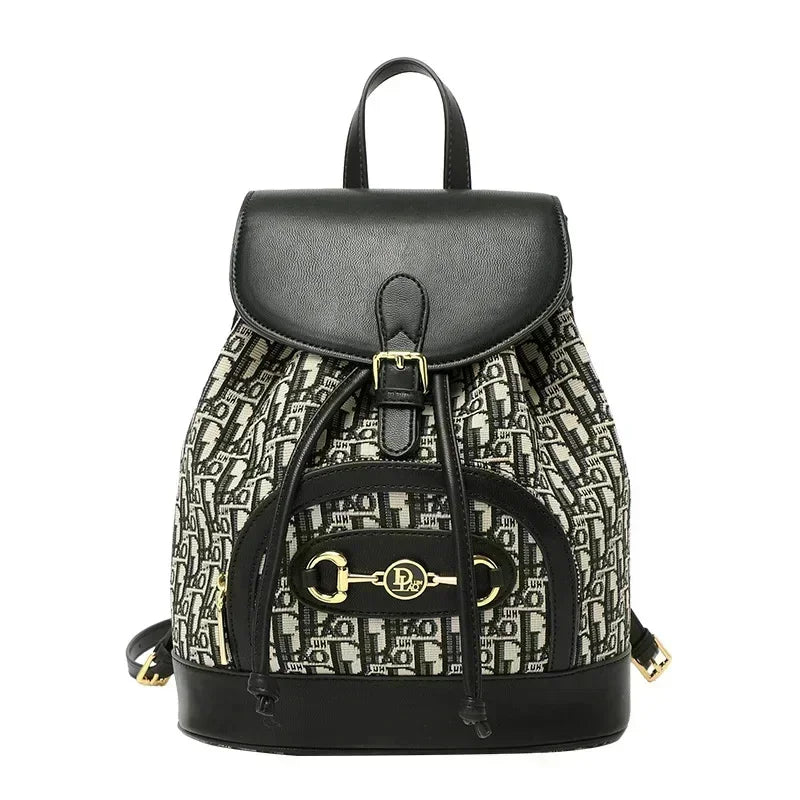 2024 New High Quality Light Luxury Printed With A Trendy Niche Design, Simple And High-end Backpack For Women