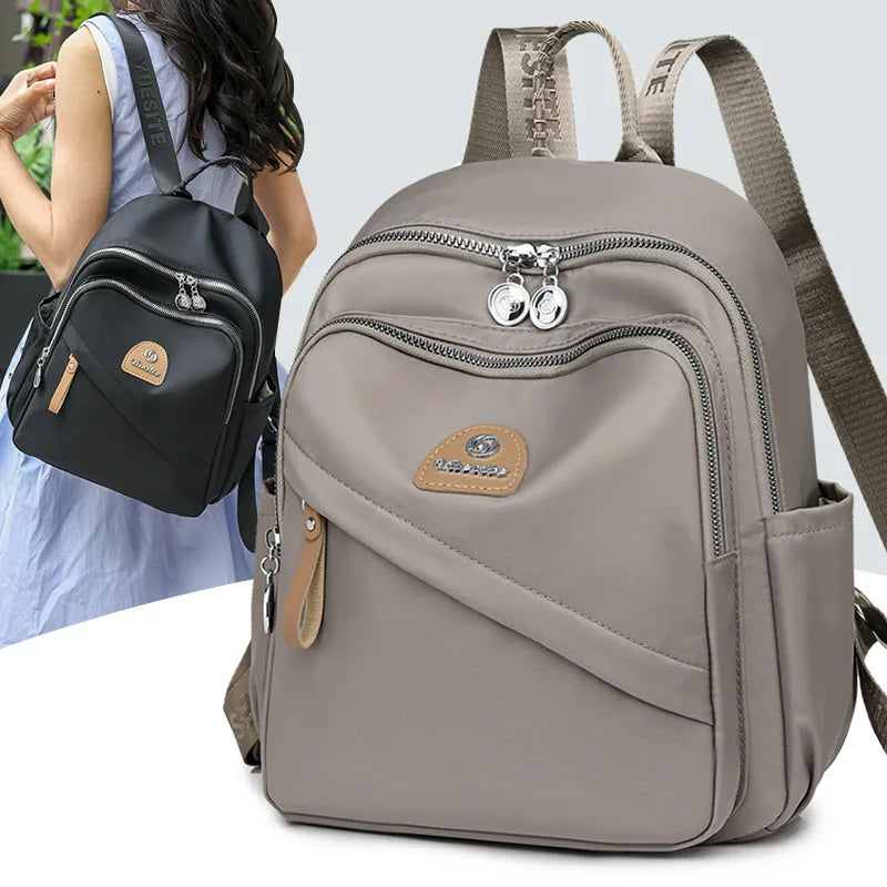 2024 New High Quality Waterproof Nylon Cloth Women Backpack Small School Bags for Teenage Girls  School Bagpack Travel Backpack