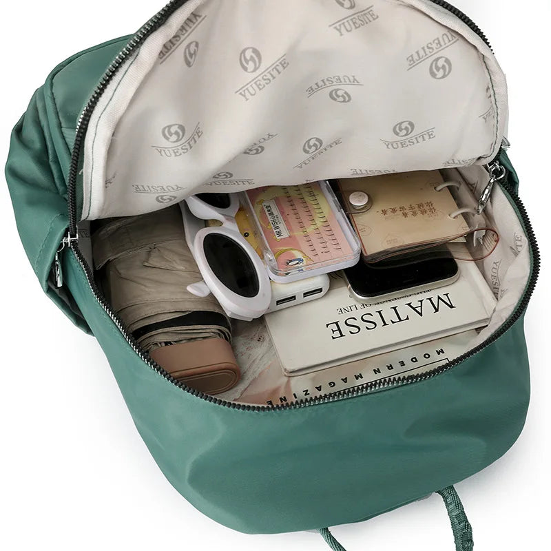 2024 New High Quality Waterproof Nylon Cloth Women Backpack Small School Bags for Teenage Girls  School Bagpack Travel Backpack