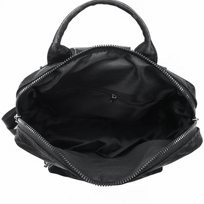 2024 New Hot Brand Women’s Backpack Designer High Quality Soft Leather Simple Fashion Backpack Large Capacity Mochilas Sac A Dos