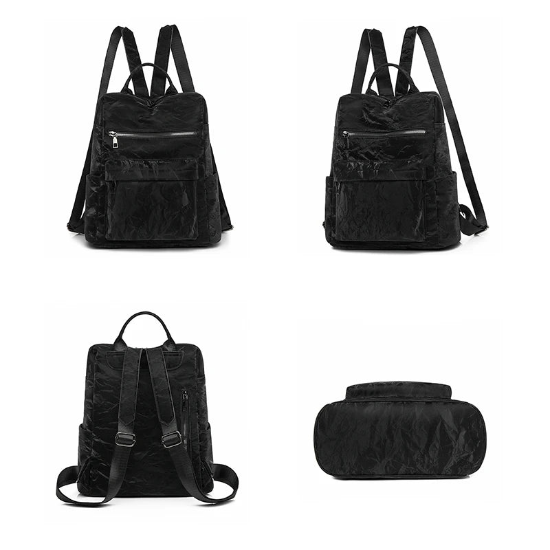 2024 New Hot Brand Women’s Backpack Designer High Quality Soft Leather Simple Fashion Backpack Large Capacity Mochilas Sac A Dos