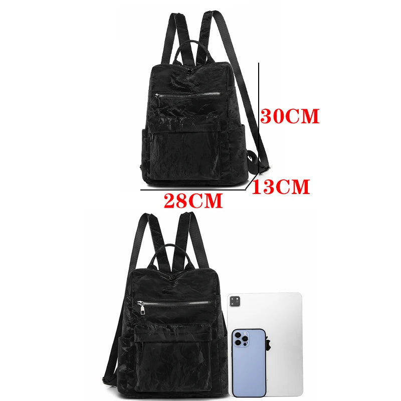 2024 New Hot Brand Women’s Backpack Designer High Quality Soft Leather Simple Fashion Backpack Large Capacity Mochilas Sac A Dos