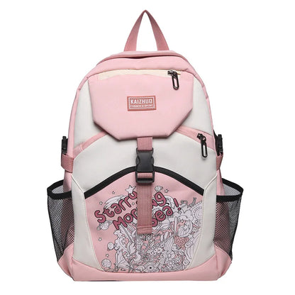 2024 New Junior and Senior High School Student Schoolbags Academy Style Large Capacity Outdoor Waterproof  Travel Backpack