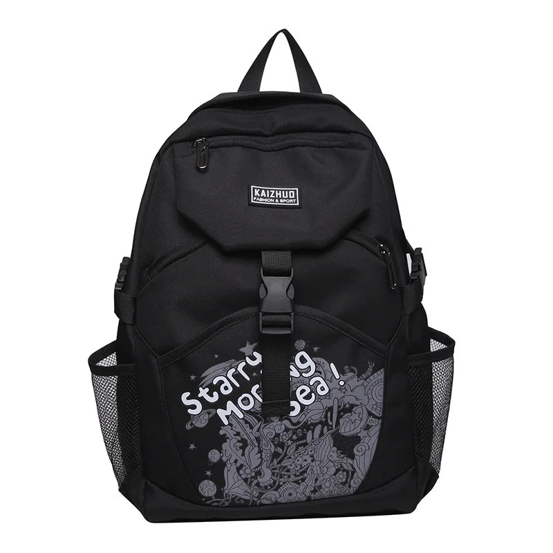 2024 New Junior and Senior High School Student Schoolbags Academy Style Large Capacity Outdoor Waterproof  Travel Backpack
