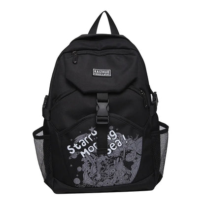 2024 New Junior and Senior High School Student Schoolbags Academy Style Large Capacity Outdoor Waterproof  Travel Backpack