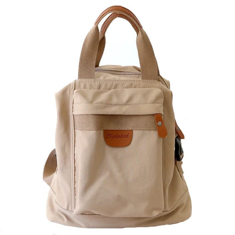 2024 New Korean Fashion Backpack Female College Students Travel Bag Multi functional Handheld Single Shoulder Backpack for Women