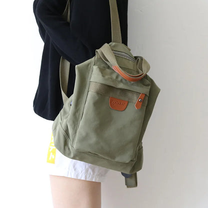 2024 New Korean Fashion Backpack Female College Students Travel Bag Multi functional Handheld Single Shoulder Backpack for Women