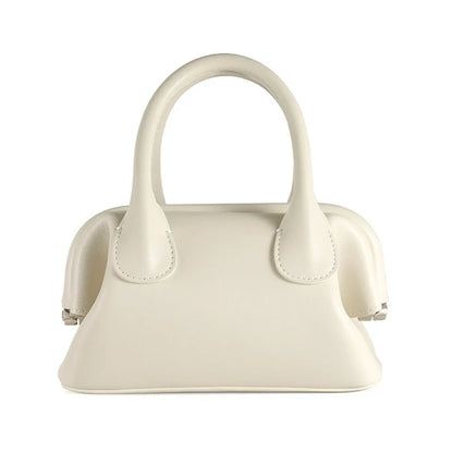 2024 New Korean Vintage Genuine Leather Women Bags Fashion All-match Top-Handle Bags Y2k Grunge Shoulder Crossbody Bag