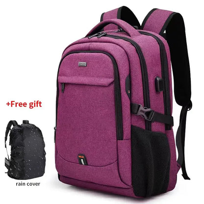 2024 New Laptop Backpack For Men 17.3''Large Capacity Backpack USB Port Bag Business Backpack Oxford Waterproof Travel Bag