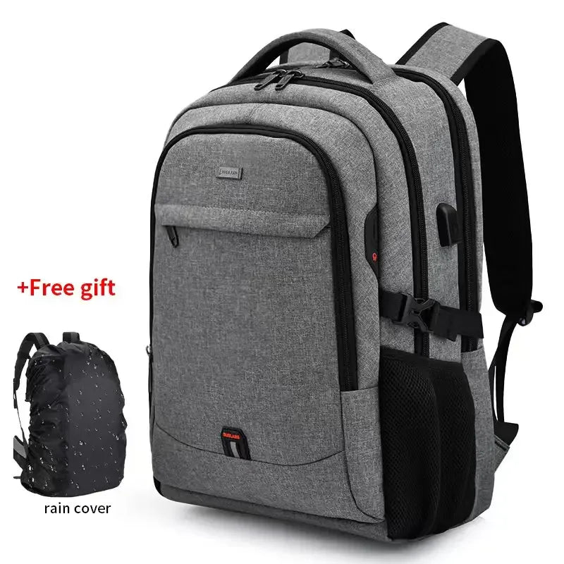 2024 New Laptop Backpack For Men 17.3''Large Capacity Backpack USB Port Bag Business Backpack Oxford Waterproof Travel Bag