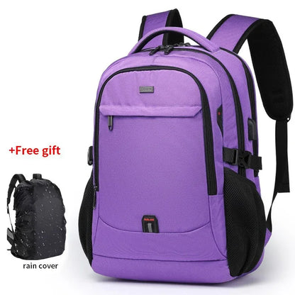 2024 New Laptop Backpack For Men 17.3''Large Capacity Backpack USB Port Bag Business Backpack Oxford Waterproof Travel Bag