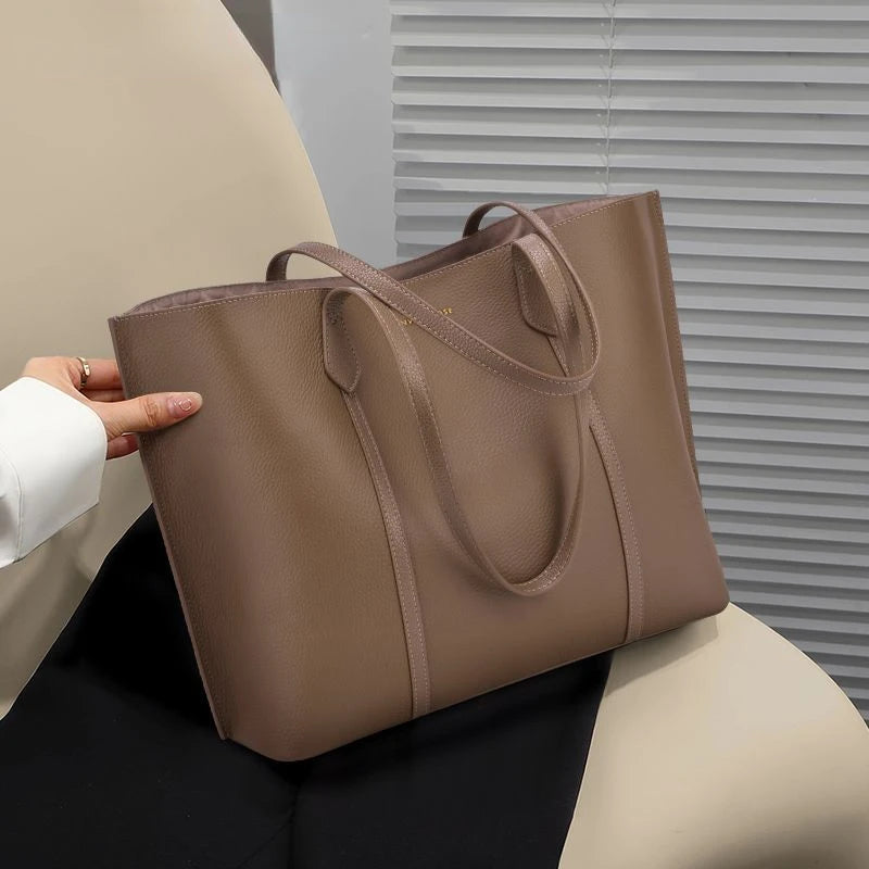 2024 New Large Capacity All-match Tote Bags Autumn Winter Commuter Shoulder Handbags Korean Elegant Lady Casual Bolsos Mujer