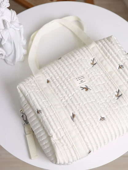 2024 New Large Capacity Tote Bag Multifunctional Lightweight Embroidery Handbag for Women