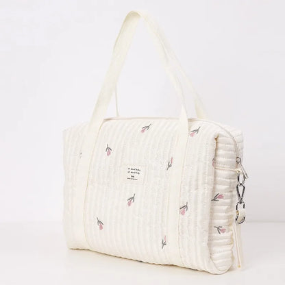 2024 New Large Capacity Tote Bag Multifunctional Lightweight Embroidery Handbag for Women