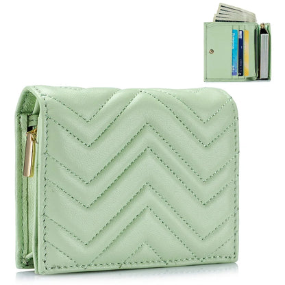 2024 New Leather Fashion Women's Purse Niche Exquisite Sheep Pickup Bag Zipper Buckle Embroidery Thread Money Clip Mini