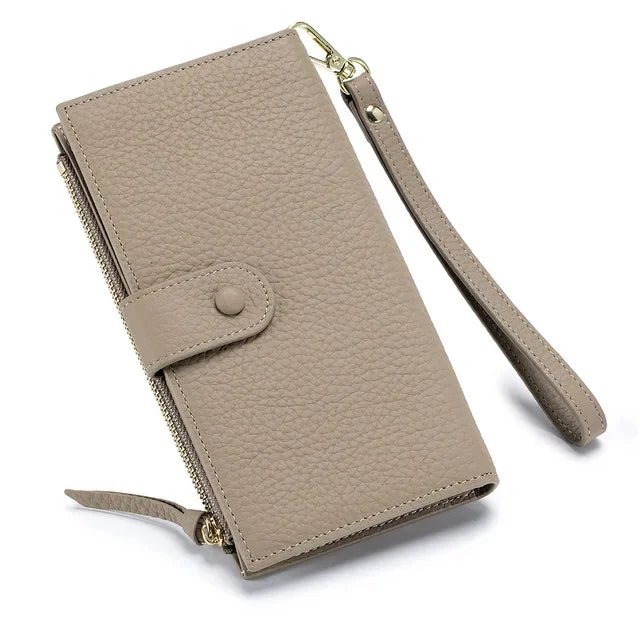 2024 New Leather Long Women's Handbag Cross-border Europe and The United States Fashion Large Capacity Wallet Wholesale