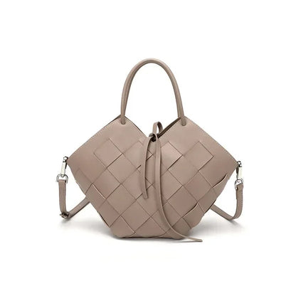 2024 New Leather Tote Women, Hand-Held Basket, Original Design Of Cowhide Woven One-Shoulder Crossbody Bag For Women