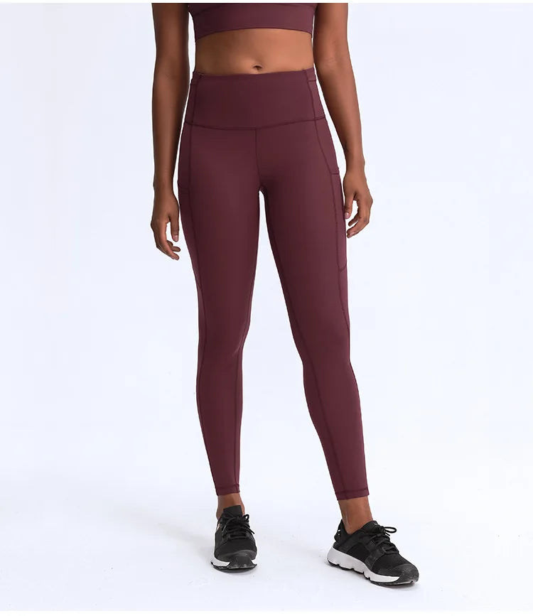 2024 New Legging Naked-Feel Athletic Fitness Pants Women Stretchy High Waist  Tights