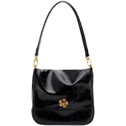2024 New Lock Buckle Handbag Single Shoulder Crossbody Bag Commuter Tote Bag
