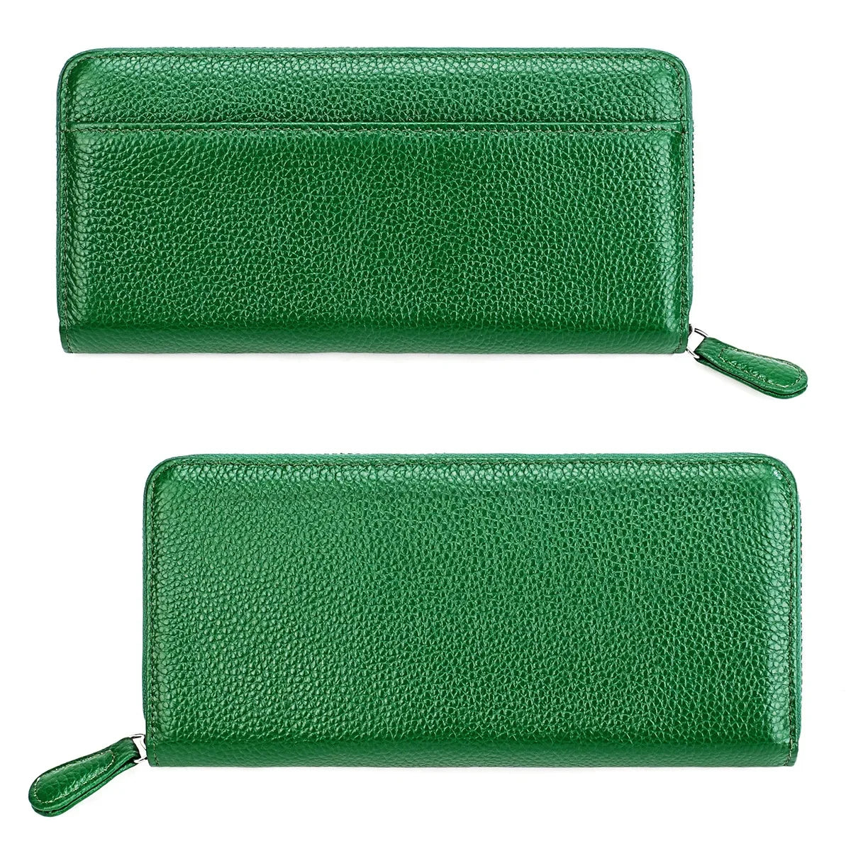 2024 New Long Men's And Women's Organ Card Holder Leather Casual Multi-Pocket Coin Purse RFID Wallet Clutch
