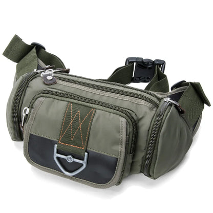 2024 New Men Waist Pouch Sport Mobile Phone Pouch Bags Running Belt Oxford Cloth Casual Travel Waist Pack