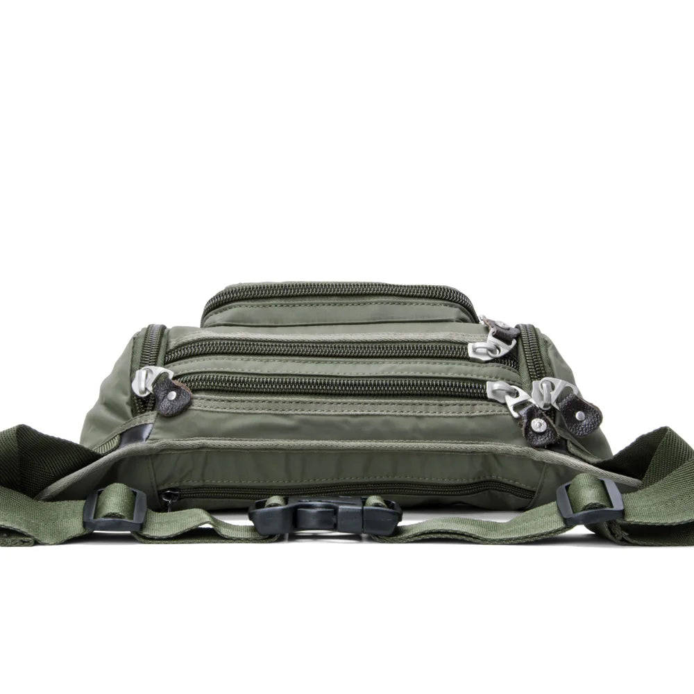 2024 New Men Waist Pouch Sport Mobile Phone Pouch Bags Running Belt Oxford Cloth Casual Travel Waist Pack