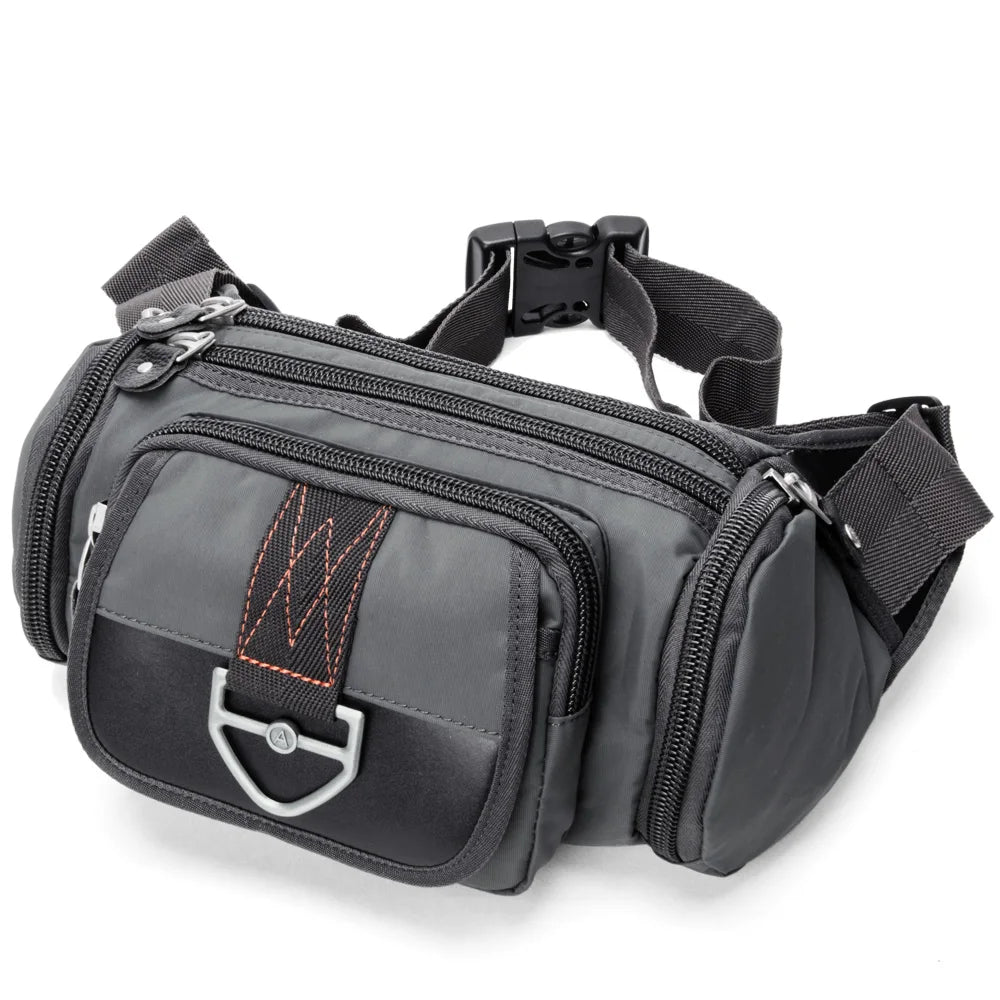 2024 New Men Waist Pouch Sport Mobile Phone Pouch Bags Running Belt Oxford Cloth Casual Travel Waist Pack